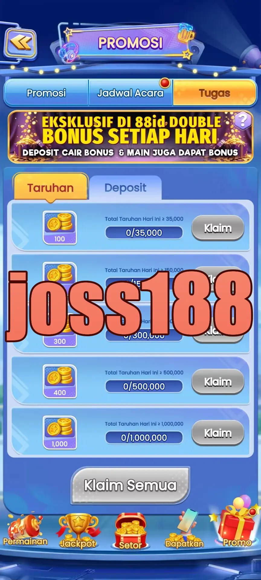 joss188 Masuk